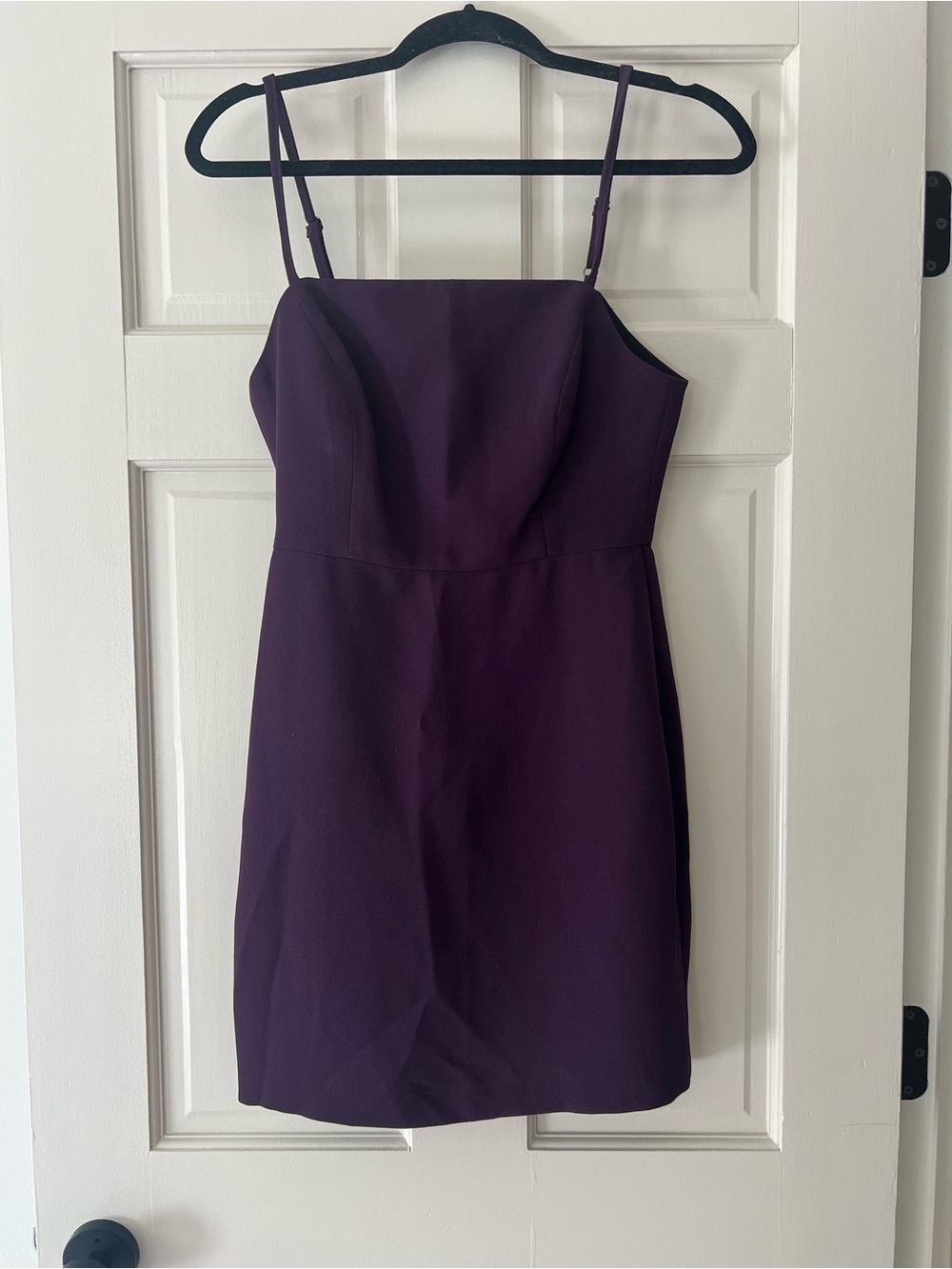 BCBGeneration Plum Square-Neck Slip Dress